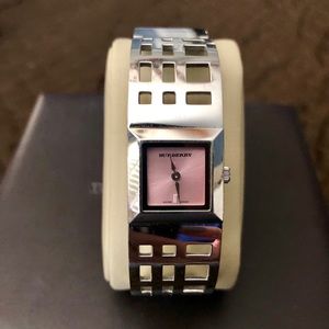 Burberry women’s bangle stainless steel watch